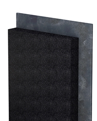 PANEL BLACK, thermal insulating system made of insulating material panels added with graphite, coupled to bituminous waterproofing membrane