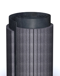 ROLL BLACK, thermal insulating system made of insulating rolls added with graphite, coupled to bituminous waterproofing membrane